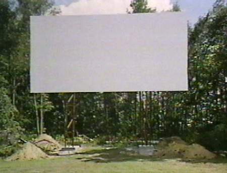 Hi-Way Drive-In Theatre - Newly Completed Selby Screen Tower July 1996 (newer photo)